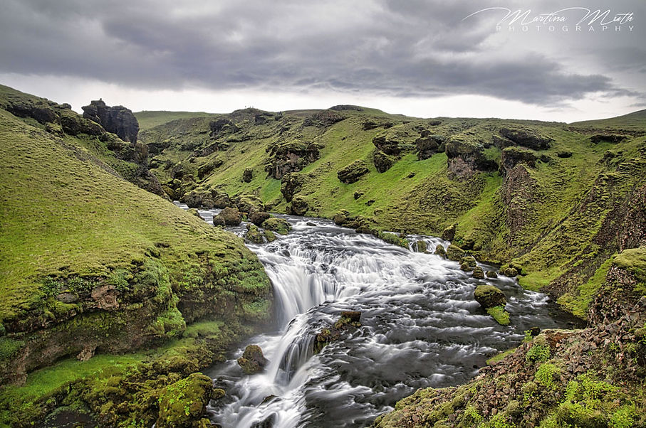 Fosstorfufoss am Fimmvörðuháls Trail
