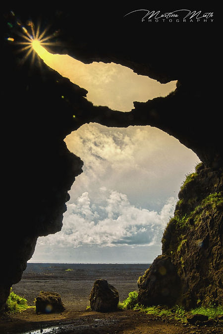 Die Hjörleifshöfði Cave, auch Yoda Cave genannt.