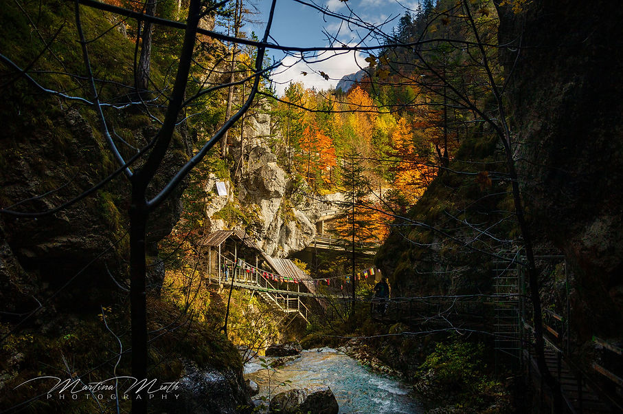 Die Teufelsbrücke markiert das Ende der Tscheppaschlucht.