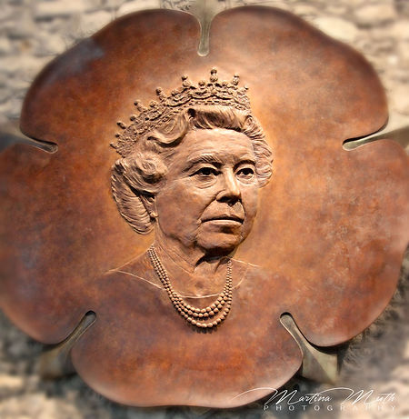 Great Hall Winchester Bronzeskulptur zu Ehren des Diamant-Jubiläums von Königin Elisabeth II.